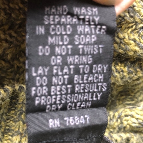 Nomadic Traders Sweater Zip Front MockNeck Green XL - Picture 6 of 9